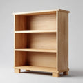 Regał, Otwórz prostokątny dąb biblioteczny 80 x 30 x 120 cm w płytach MDF z okleiną dębową z 3 półkami