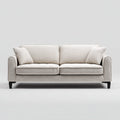 Sofa 2 beżowe fotele 180 x 85 x 85 cm w poliestrze o prostokątnym kształcie