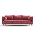 Sofa, 3 fotela w poliestrze z poduszkami cylindrycznymi 230 x 92 x 85 cm