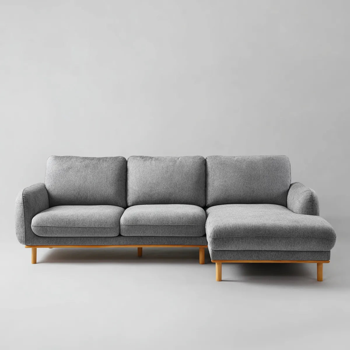 Sofa, 3 fotela poliestrowa sofa z prawej szezlong 270 x 160 x 85 cm
