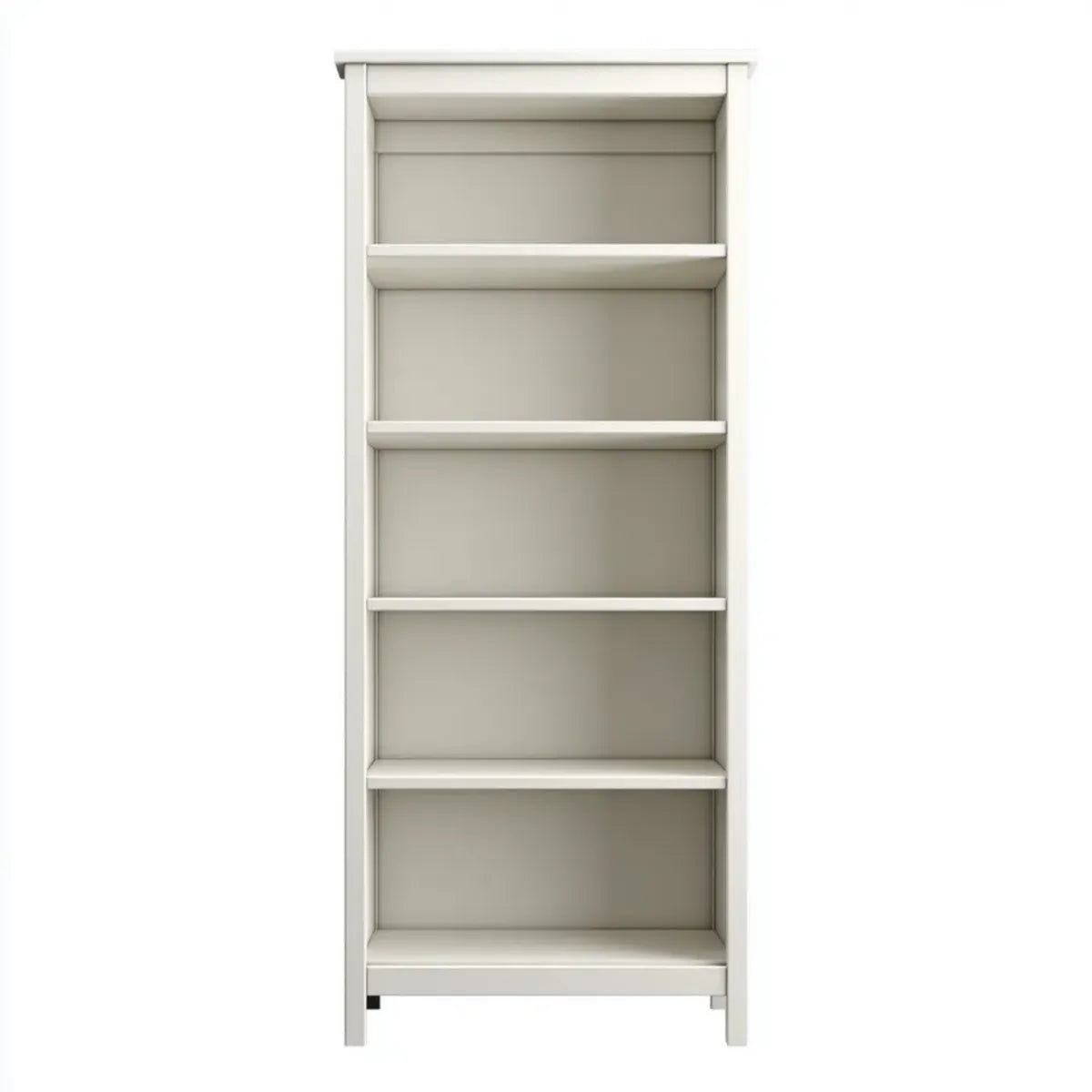 Regał, Książka biała prostokątna, wysoka półka w MDF 60 x 30 x 180 cm z 5 poziomami