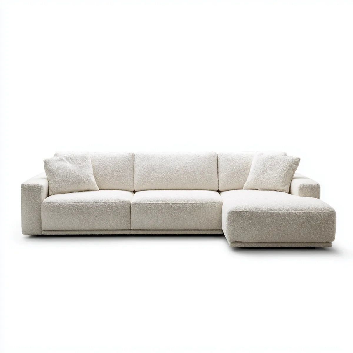Sofa, 3-osobowa rozkładana kanapa w poliestrowym kręconym 280 x 160 x 85 cm